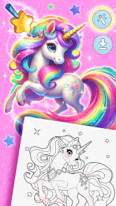 Jeu de Princesse : Coloriage screenshot