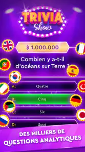 Jeu Trivia: Quiz Millionnaire screenshot