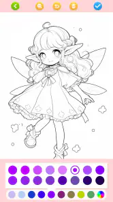 Jeux de doll coloriage screenshot