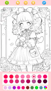 Jeux de doll coloriage screenshot