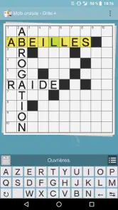 Jeux de grille (mots fléchés & screenshot