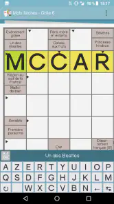 Jeux de grille (mots fléchés & screenshot