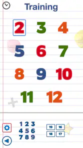 Jeux de math enfants - tables screenshot