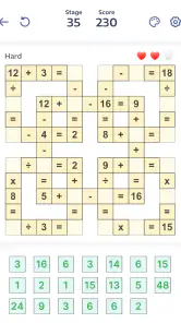 Jeux de maths - Crossmath screenshot