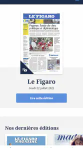 Kiosque Figaro: Journal screenshot