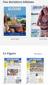 Kiosque Figaro: Journal screenshot