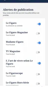 Kiosque Figaro: Journal screenshot