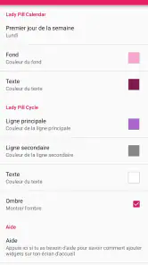Lady Pill Widgets screenshot