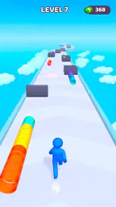 Layer Man 3D : course-collecte screenshot