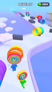 Layer Man 3D : course-collecte screenshot