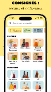 Le Fourgon, produits consignés screenshot