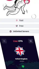 Line VPN screenshot