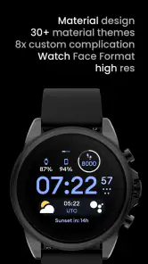 Material 4: Watch face screenshot