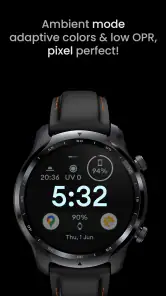 Material 4: Watch face screenshot