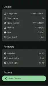 Meshtastic screenshot