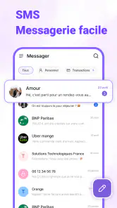 Messages : SMS Accueil screenshot
