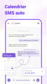Messages : SMS Accueil screenshot