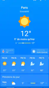 Météo, Prévisions: Weather Sky screenshot