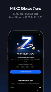 MEXC : Achat de BTC et crypto screenshot