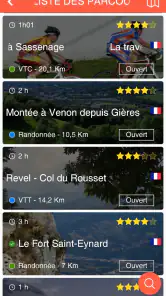Mhikes, votre GPS de randonnée screenshot
