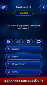 Millionnaire Quizz 2025 screenshot
