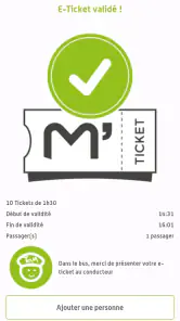 M'Ticket - Ticket mobile TaM screenshot