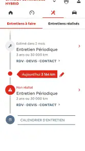 MyCitroën screenshot