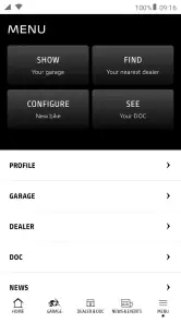 MyDucati screenshot