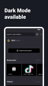 Navigateur Internet - ZEUS screenshot