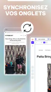 Navigateur Opera avec IA screenshot