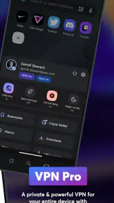 Navigateur Opera bêta screenshot