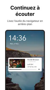 Navigateur Vivaldi : Rapide screenshot