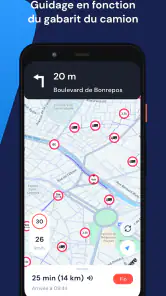 NavXL – GPS Poids Lourd screenshot
