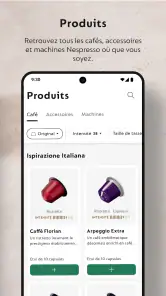 Nespresso Store screenshot