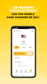 Numéros virtuels & Appels Sms screenshot