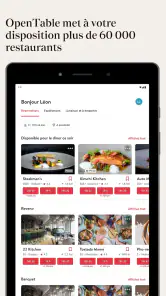 OpenTable screenshot