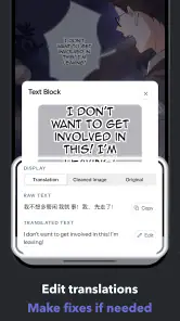 OpenToon - Traducteur Webtoon screenshot
