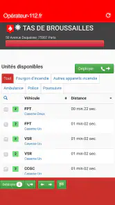 Opérateur 112! Pompiers Police screenshot
