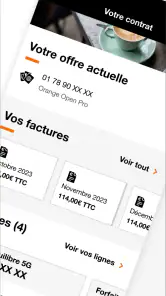 Orange Pro, espace client pro screenshot