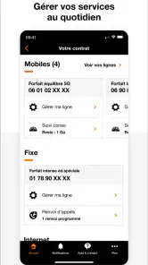 Orange Pro, espace client pro screenshot