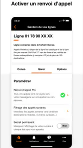 Orange Pro, espace client pro screenshot