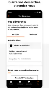 Orange Pro, espace client pro screenshot