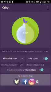 Orbot : Tor pour Android screenshot