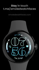 Outlined Watch Face screenshot