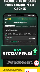 Paris sportifs bet365 screenshot
