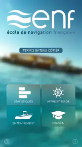 Permis bateau côtier ENF screenshot