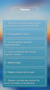 Permis bateau côtier ENF screenshot