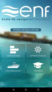 Permis bateau côtier ENF screenshot