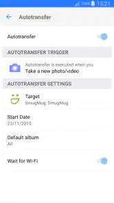 PhotoSync Autotransfer Add-On screenshot