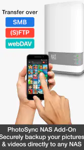 PhotoSync NAS Add-On screenshot
